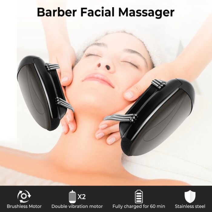 Cordless Handheld Vibration Massager With Heat And USB Charging