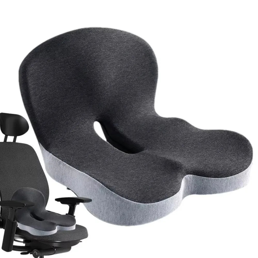 Seat Cushion Memory Foam Lumbar Support Pillow For Car And Office