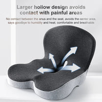 Seat Cushion Memory Foam Lumbar Support Pillow For Car And Office