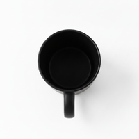 Black Matte Ceramic Coffee Mug - Mugs