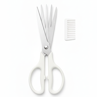 White Herb Scissors With Five Blades - Kitchen Gadgets