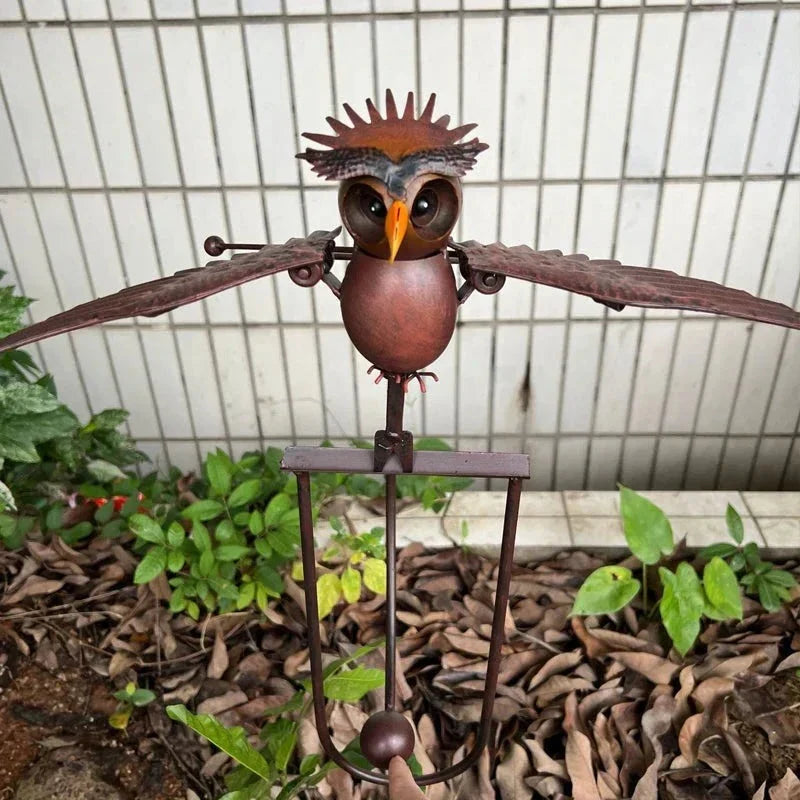 Bird Patio Decoration Garden Art Outdoor Yard Hanging Sculpture