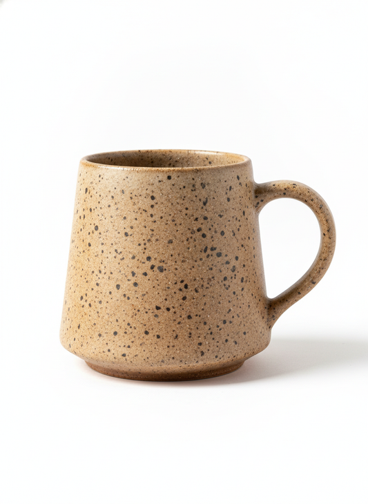 Oatmeal Speckled Stoneware Mug - Mugs
