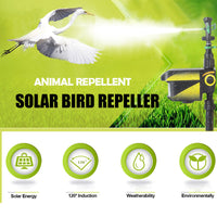Motion Activated Deer Repellent Sprinkler Solar Powered With Automatic Sensor