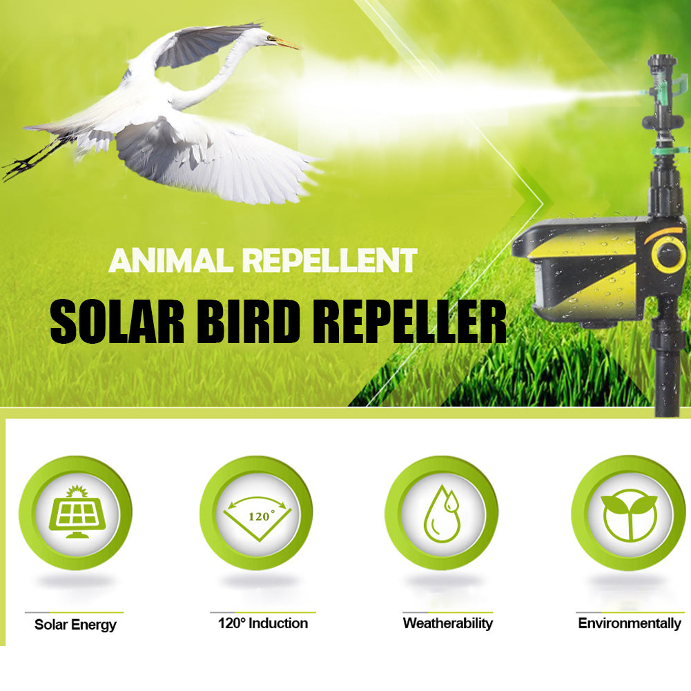 Motion Activated Deer Repellent Sprinkler Solar Powered With Automatic Sensor