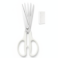 White Herb Scissors With Five Blades - Kitchen Gadgets