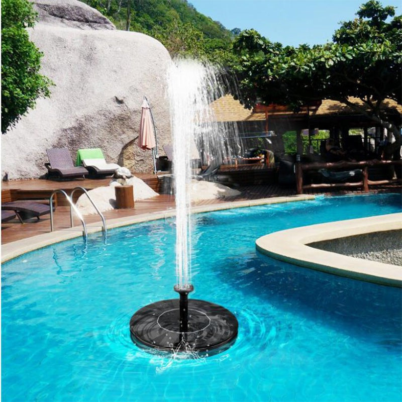 Solar Fountain Pump Floating Water Feature For Garden Pond And Bird Bath