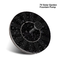 Solar Fountain Pump Floating Water Feature For Garden Pond And Bird Bath