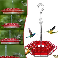 Hummingbird Feeder With Ant-Proof Hanging Perch For Outdoor Gardens