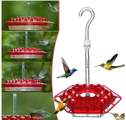 Hummingbird Feeder With Ant-Proof Hanging Perch For Outdoor Gardens