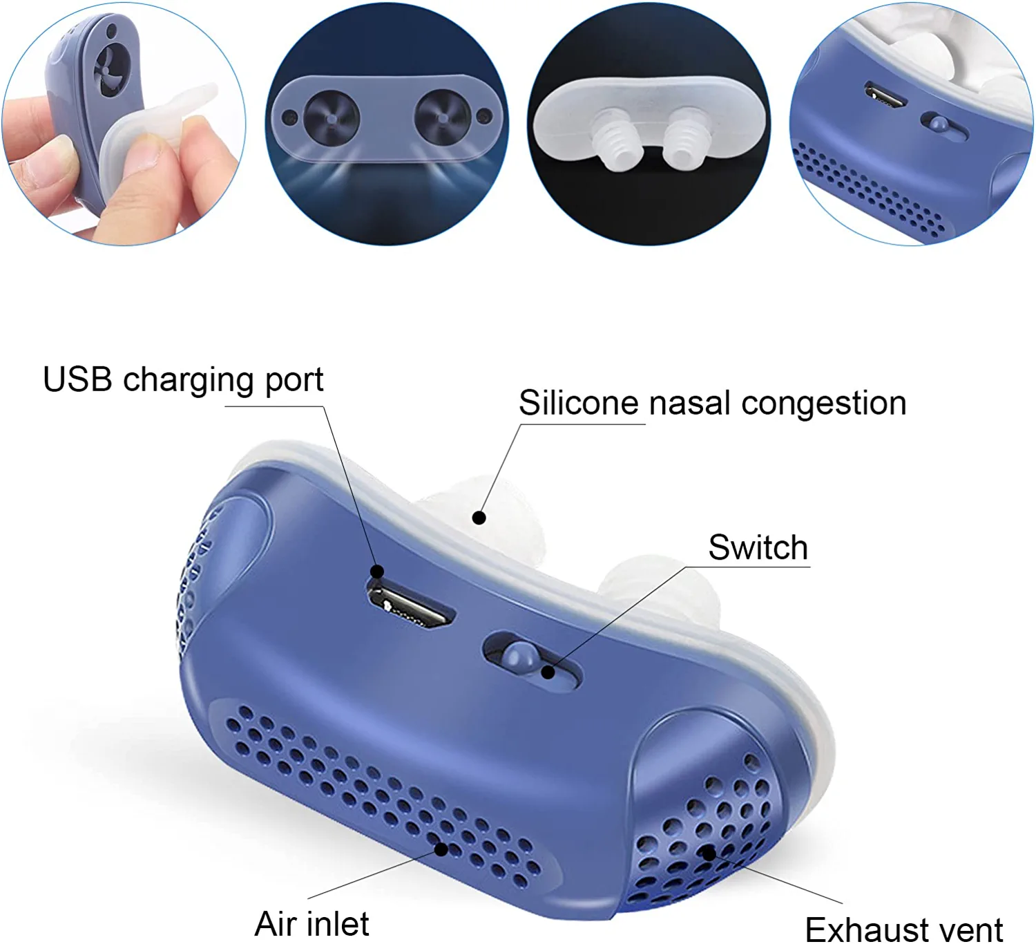 Portable Micro Sleep Support Device For Travel And Anti-Snoring