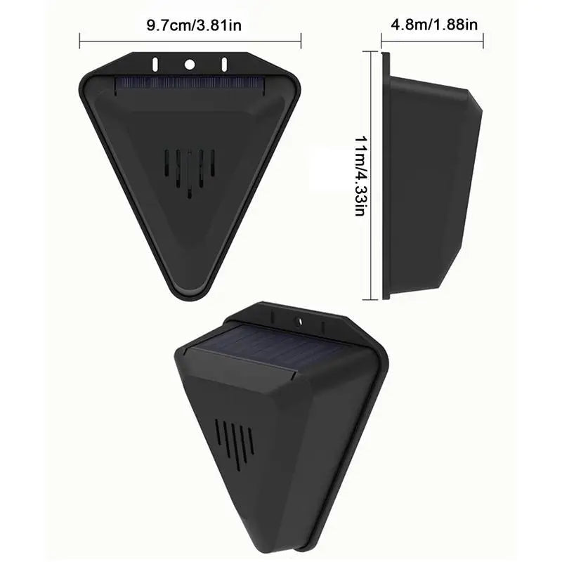 Bird Repeller Solar Powered Outdoor Ultrasonic Device For Garden Patio