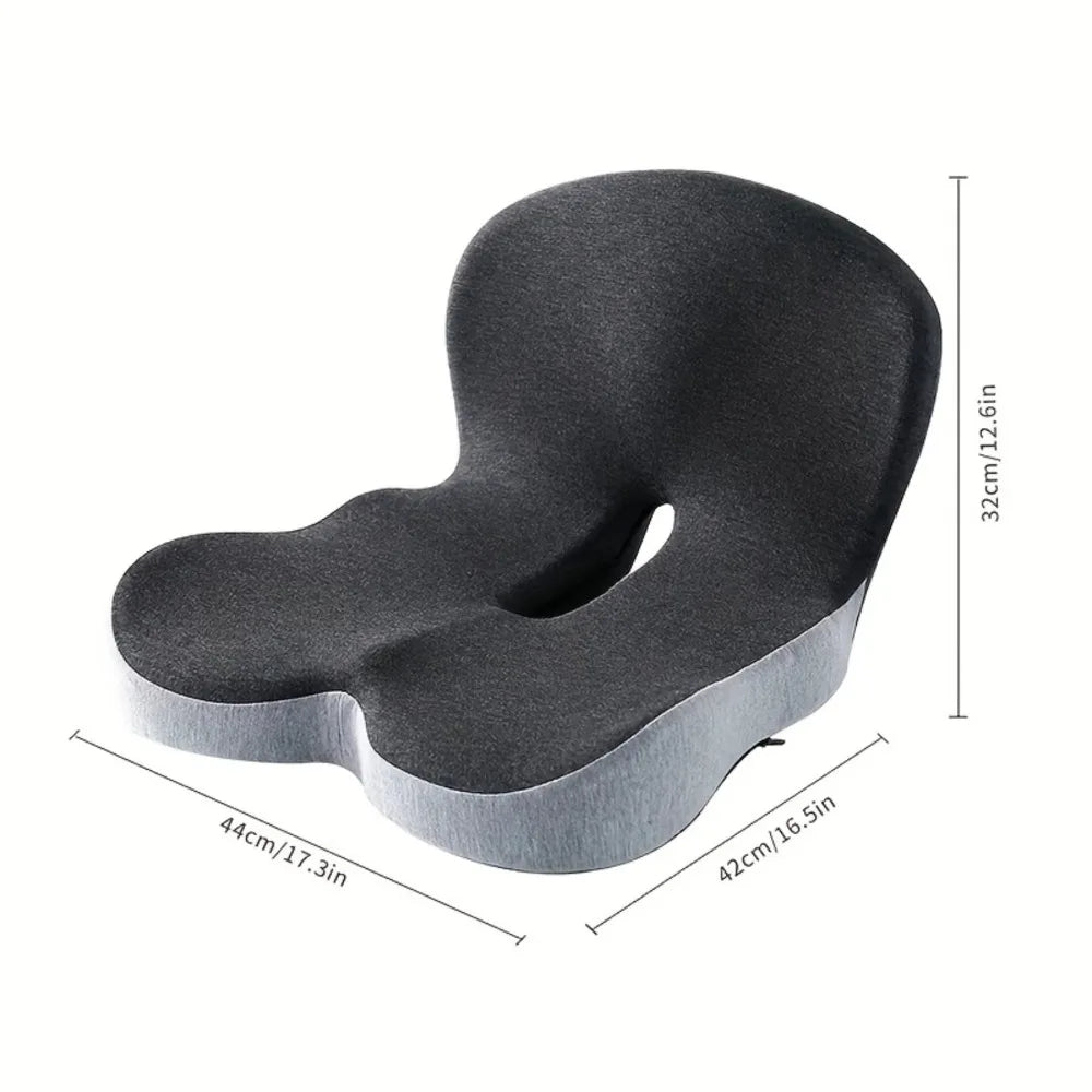 Seat Cushion Memory Foam Lumbar Support Pillow For Car And Office