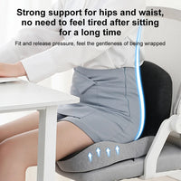 Seat Cushion Memory Foam Lumbar Support Pillow For Car And Office