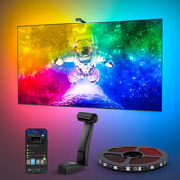 LED TV Backlight with Dual Edge Cameras and RGBIC Multi-Zone LEDs, 21ft for 98-100in TVs