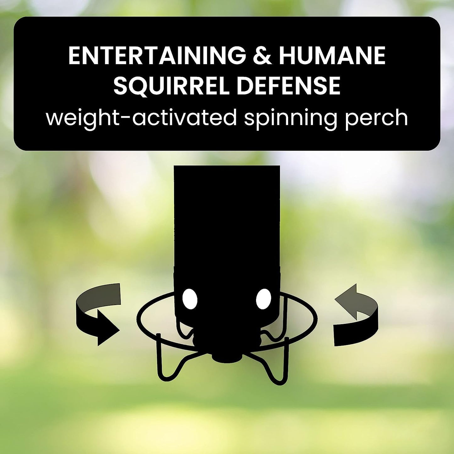 Bird Feeder Squirrel-Proof Metal Cage With Weight-Activated Perch