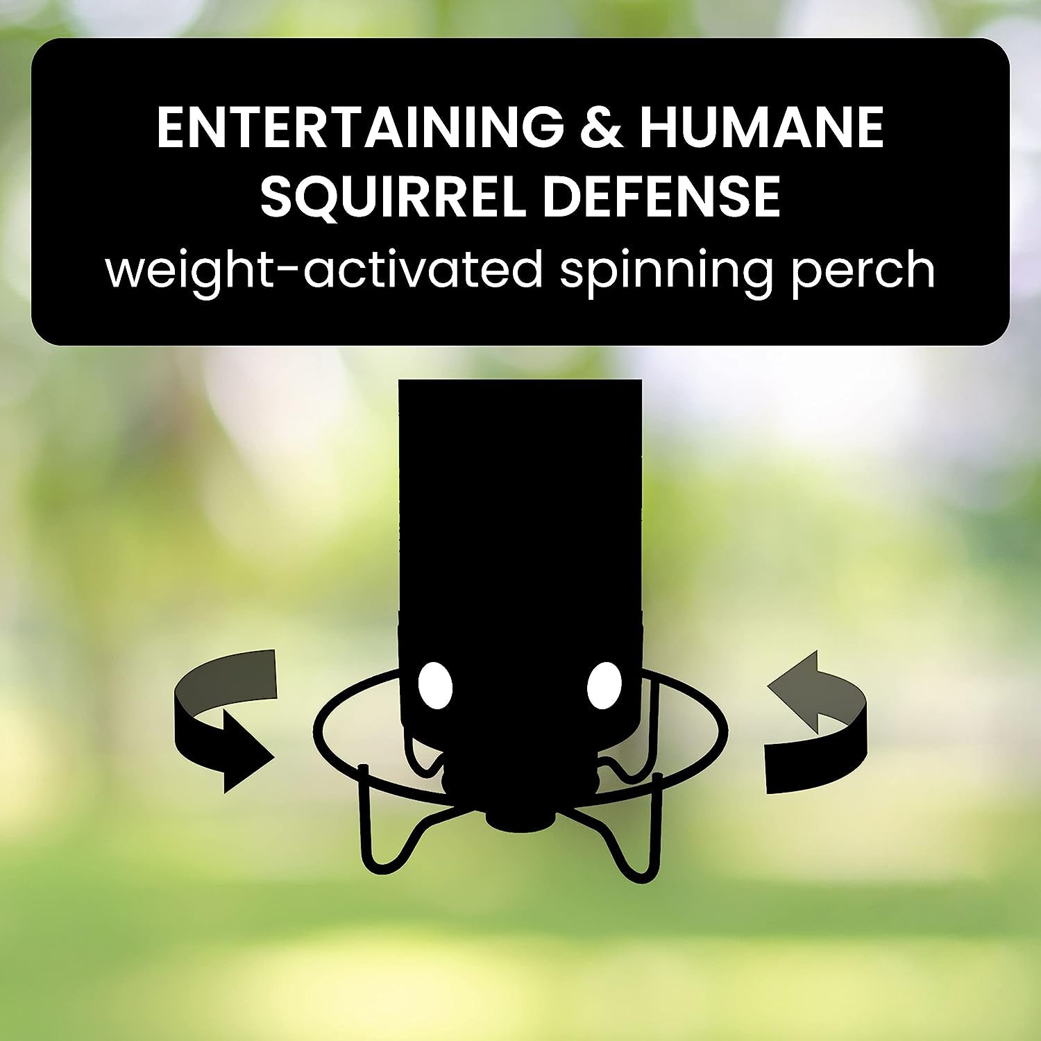 Bird Feeder Squirrel-Proof Metal Cage With Weight-Activated Perch