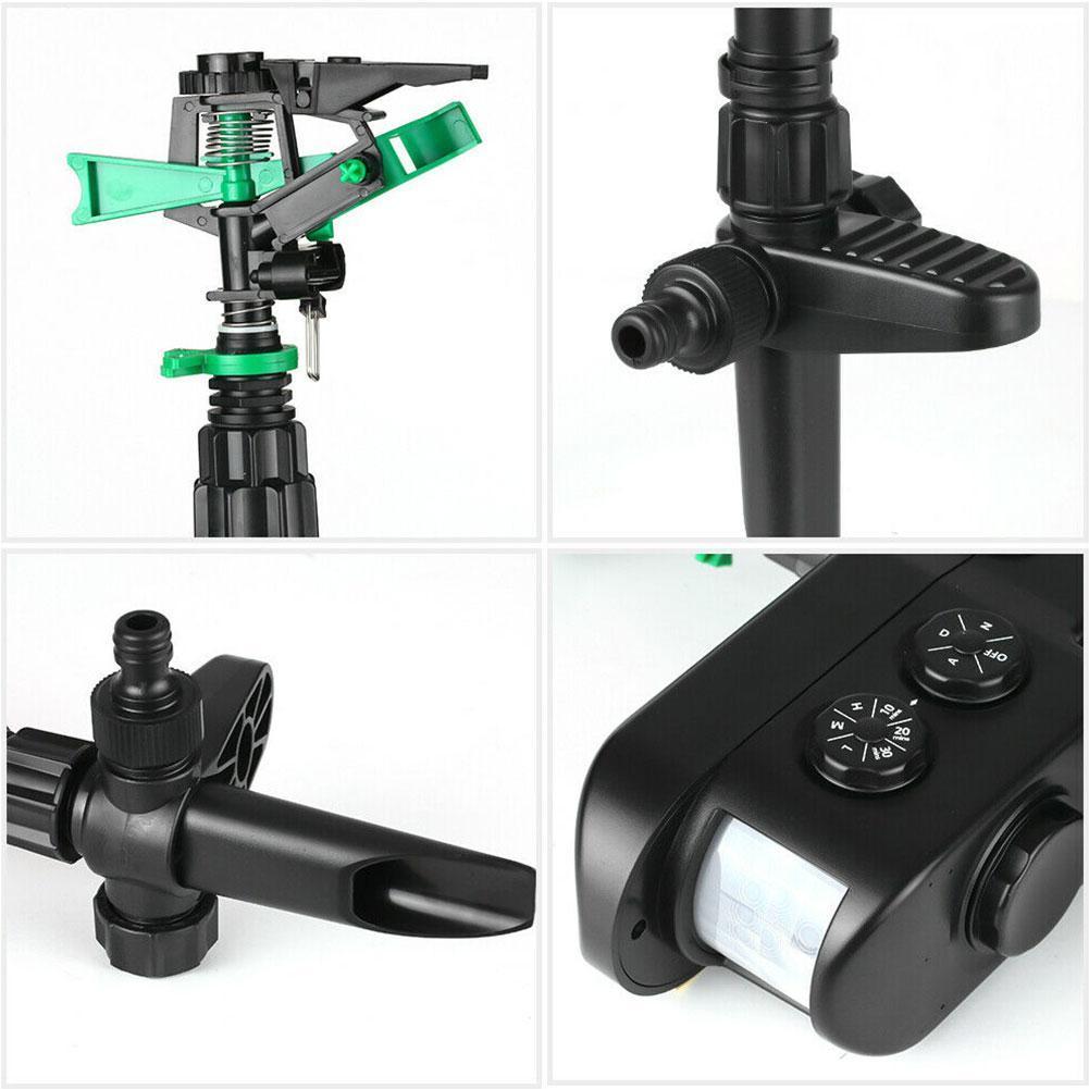Motion Activated Deer Repellent Sprinkler Solar Powered With Automatic Sensor
