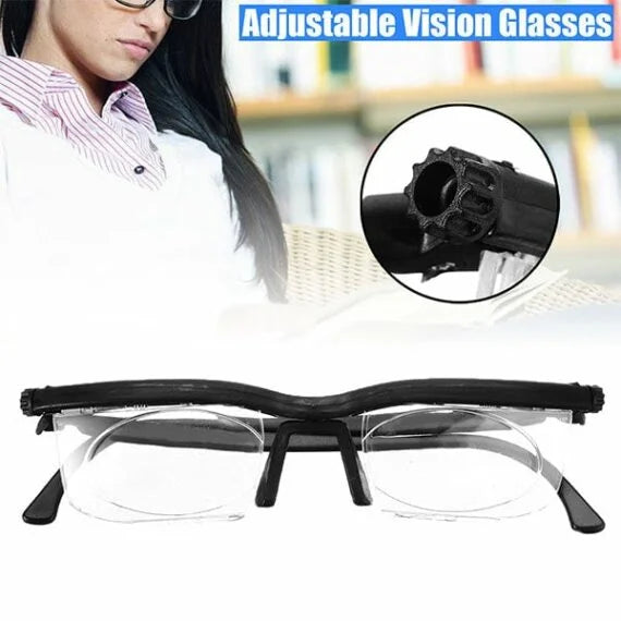 Adjustable Focus Glasses For Near And Far Vision Correction