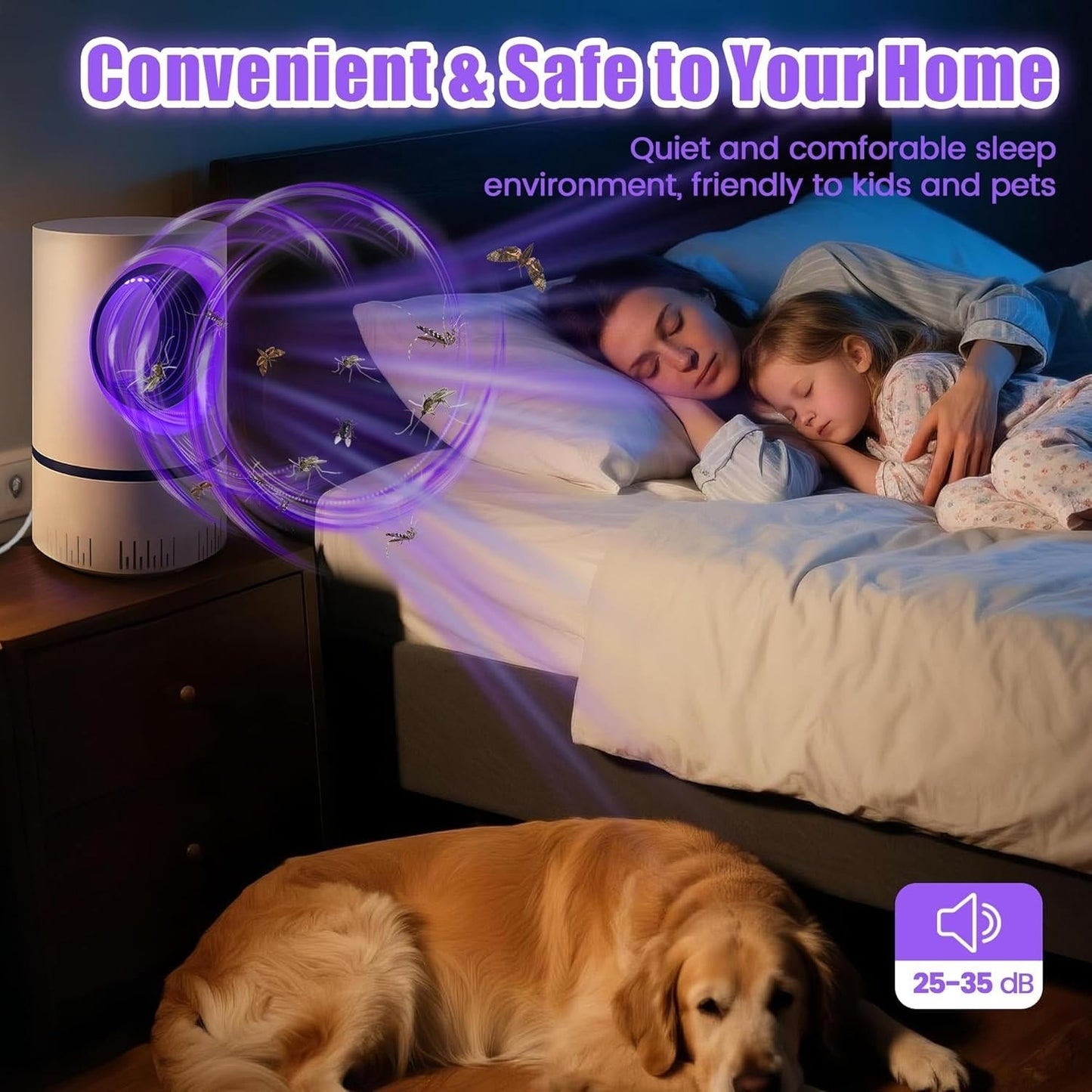 UV Insect Trap For Indoor And Outdoor Mosquitoes And Flies