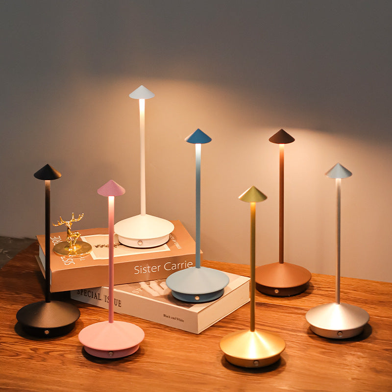 Wireless LED Table Lamp With Adjustable Brightness And Elegant Design