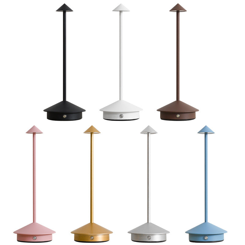 Wireless LED Table Lamp With Adjustable Brightness And Elegant Design