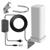 Outdoor HDTV Antenna 360° Omnidirectional Amplified 460-Mile Range 2025