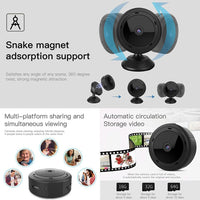 Mini WiFi Security Camera 1080P HD IR Night Vision Baby Monitor
