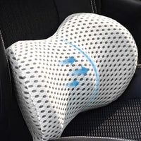 Lumbar Support Cushion Ergonomic Memory Foam Back Comfort Pillow
