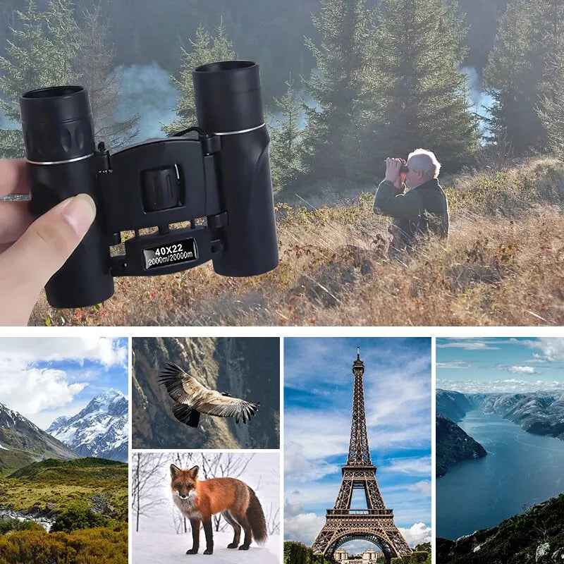 Binoculars 40x22 HD Military Professional Hunting Compact Waterproof Optics