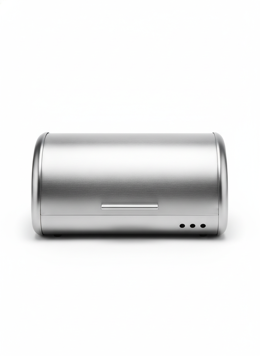 Silver Stainless Steel Bread Box - Storage Items for kitchen
