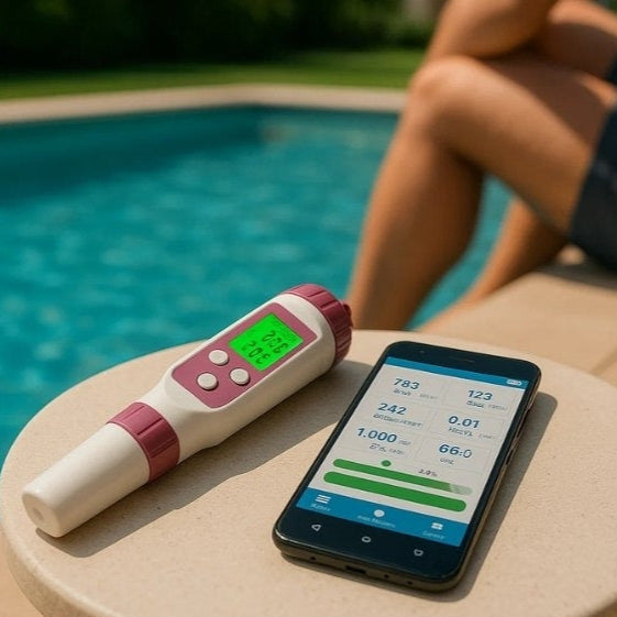 Digital Pool pH And Chlorine Tester For Easy Water Analysis