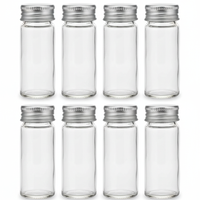 Clear Glass Spice Jar Set - Storage Items for kitchen