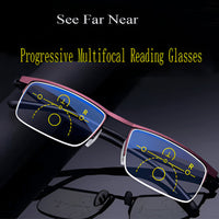 Progressive Prescription Sunglasses With Smart Photochromic Tint And Anti-Glare