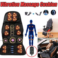 Massage Chair Pad 8-Mode Heated Neck/Back Cushion For Car & Home