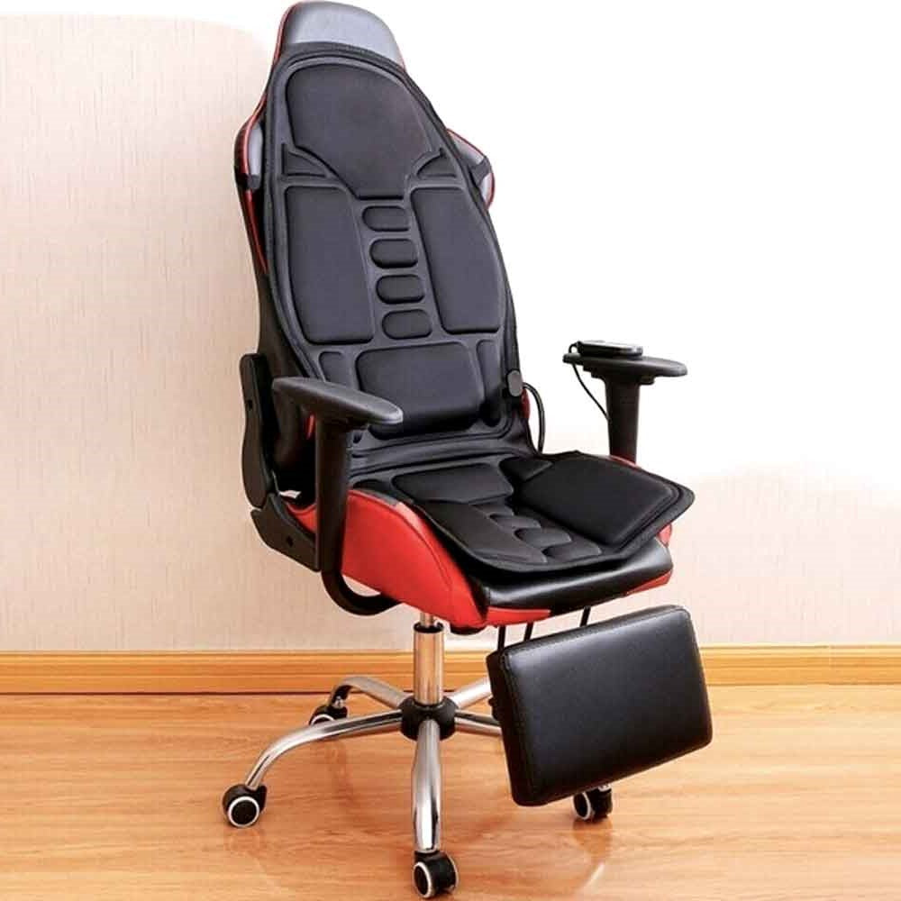 Massage Chair Pad 8-Mode Heated Neck/Back Cushion For Car & Home