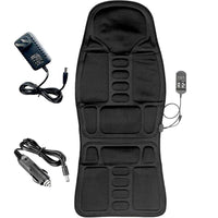 Massage Chair Pad 8-Mode Heated Neck/Back Cushion For Car & Home