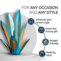Metal Decorative Plant Sculpture Agave Americana For Indoor Outdoor Decor