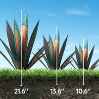 Metal Decorative Plant Sculpture Agave Americana For Indoor Outdoor Decor