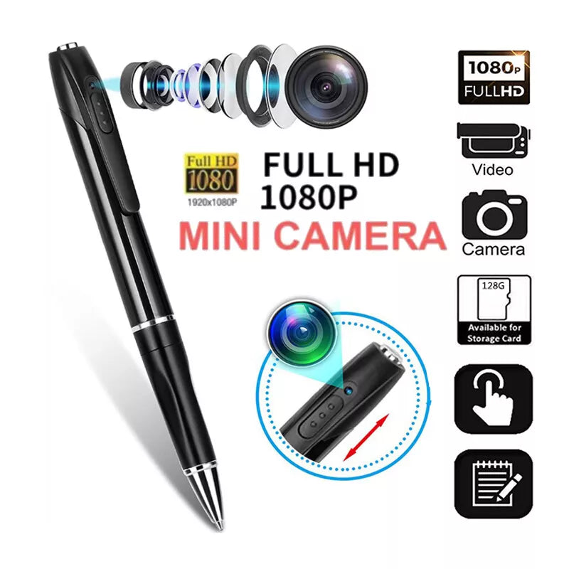 Mini Pen Camera 1080P Pocket Wearable Voice Video Recorder For Conferences