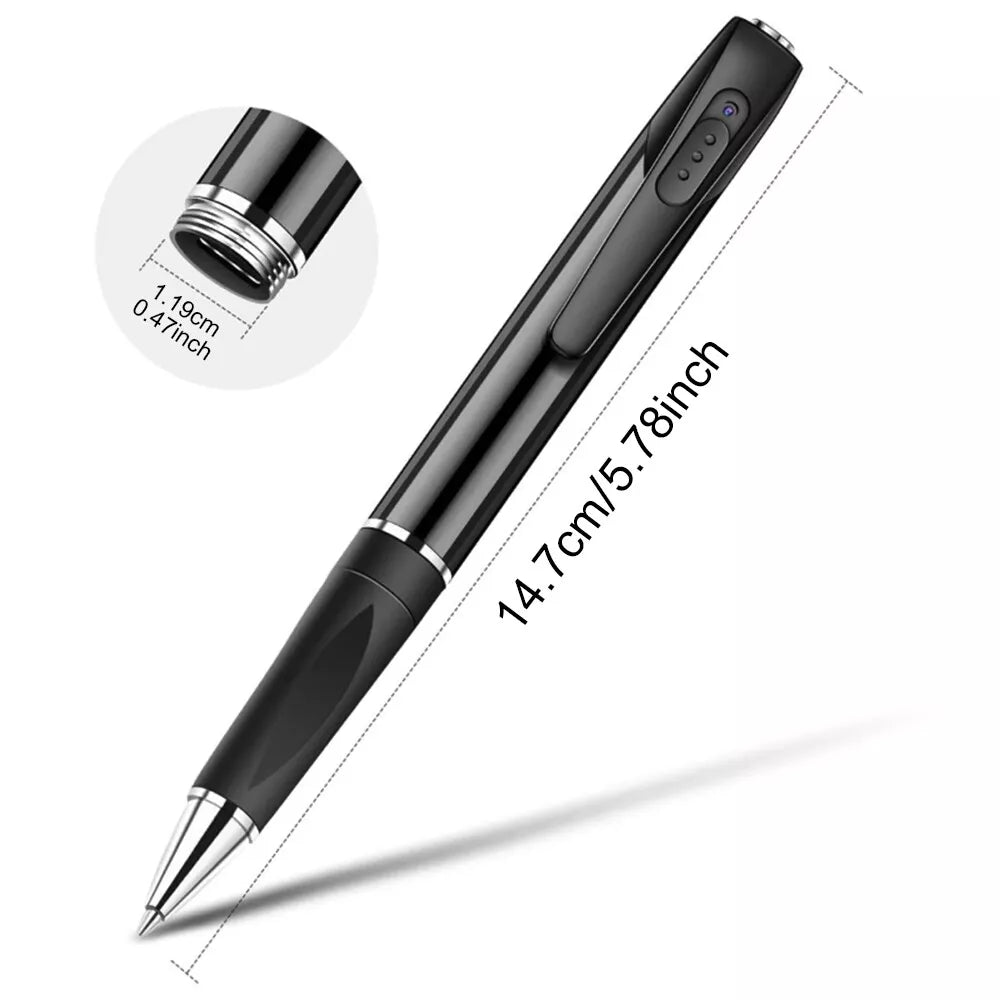 Mini Pen Camera 1080P Pocket Wearable Voice Video Recorder For Conferences