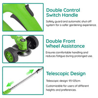 Cordless Grass Trimmer, Battery-Operated Powerful Electric, Rechargeable For Yard Use