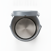 Gray Stainless Steel Compost Bin - Stainless Steel Collection