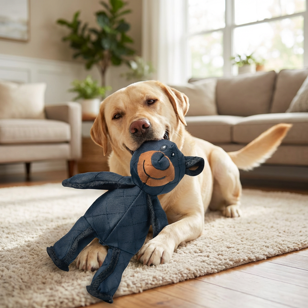 Dog Toys Chew-Resistant Interactive Bear Toy For Heavy Chewers