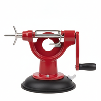 Red Rotary Apple Corer Peeler - Kitchen Gadgets