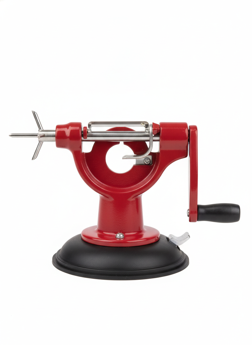 Red Rotary Apple Corer Peeler - Kitchen Gadgets
