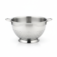 Silver Stainless Steel Colander Strainer - Stainless Steel Collection