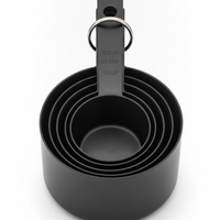 Black Stainless Steel Measuring Cups Set - Stainless Steel Collection