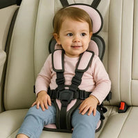 Child Car Travel Seat With Safety Harness For Secure Vehicle Use