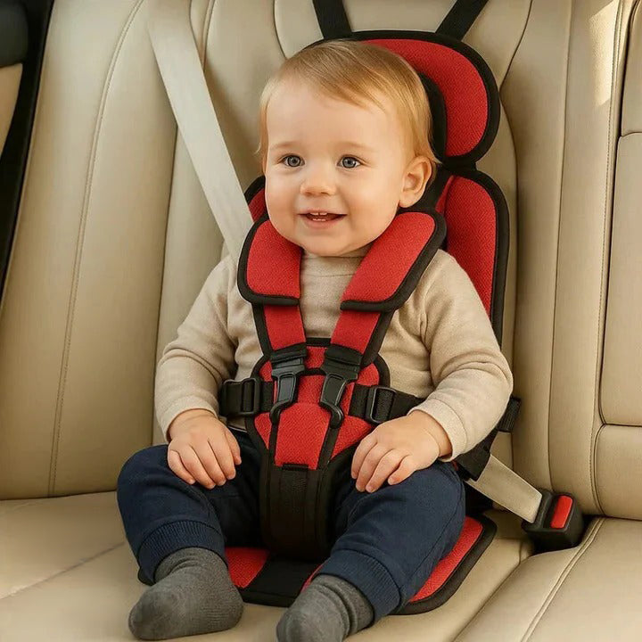 Child Car Travel Seat With Safety Harness For Secure Vehicle Use